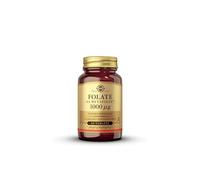 Solgar Folate 1000mcg - High Strength Formula - Healthy Maternal Tissue Growth During Pregnancy - Vegan - 60 Tablets