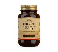 Solgar Folate Tablets 400µg (as Metafolin) – Supports Blood Formation, Vegan – 50 Tablets