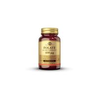 Solgar Folate (as MetafolinÃ‚Â) 400 Ã‚Âµg Tablets - Supports Blood Formation - 50 Count