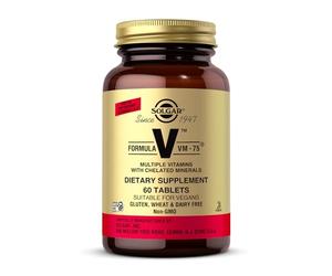 Solgar Formula VM-75 Tablets - Pack of 60-28 Active Ingredients and 13 Essential Nutrients - for Complete Wellbeing - Vegan and Gluten Free