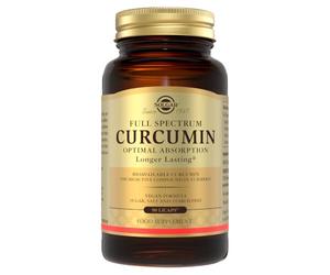 Solgar Full Spectrum Curcumin - 90 Softgels | Advanced Bioavailable Curcumin Turmeric Supplement with Faster Absorption - Potent Antioxidant for Joint Support, 90s
