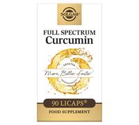 Solgar Full Spectrum Curcumin Softgels - Pack of 90 - Potent Antioxidant - Faster Absorption - Free from Sugar, Salt, Starch, Gold