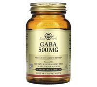 Solgar, GABA, 500 mg, 50 Vegetable Capsules