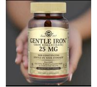 Solgar Gentle Iron - Iron Bisglycinate - 180 x 20mg Vegicaps