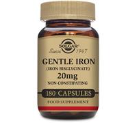 Solgar Gentle Iron - Iron Bisglycinate - 180 x 20mg Vegicaps