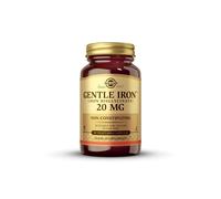 Solgar Gentle Iron (Iron Bisglycinate) 20 mg Vegetable Capsules - Pack of 180 - Reduces Constipating Effects - Gentle on The Stomach - Vegan and Glut