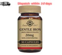 Solgar Gentle Iron 20mg Capsules as Bisglycinate Vegan Gluten & Dairy Free