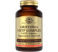 Solgar Griffonia 5-HTP Complex - Sleep and Mood Support with Valerian Root, Magnesium, and Vitamin B6 - Vegan & Gluten Free - Pack
