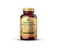 Solgar Griffonia 5-HTP Complex - Sleep and Mood Support with Valerian Root, Magnesium, and Vitamin B6 - Vegan & Gluten Free - Pack of 90