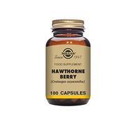 Solgar Hawthorne Berry Vegetable Capsules - Pack of 100 - Powdered Extract - Vegan, Vegetarian, Kosher