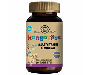 Solgar Kangavites Bouncing Berry Complete Multivitamin and Mineral Formula Chewable Tablets - Pack of 60