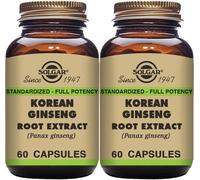Solgar Korean Ginseng Root Extract 60 Capsules X 2