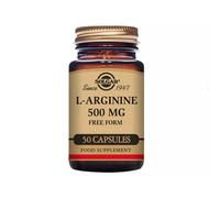 Solgar L-Arginine 500 mg Vegetable Capsules - Pack of 50 - For a Healthy Metabolism - Ideal for Athletes - Vegan and Gluten Free
