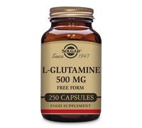 Solgar L-Glutamine 500mg Free Form 250 Vegetable Caps Vegan DATED 09/21