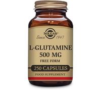 Solgar L-Glutamine 500mg Free Form 250 Vegetable Caps Vegan DATED 09/21