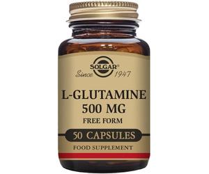 Solgar L-Glutamine 500mg Free Form 50 Vegetable Capsules