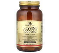 Solgar L-Lysine, Free Form, Skin & Tissue Support 1000mg 100 - 250 Tablets