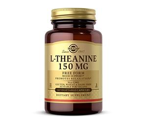 Solgar L-Theanine 150 mg Vegetable Capsules - Pack of 60 - Stress and Anxiety Support - Improve Mental Function - Vegan and Gluten Free, Gold
