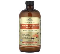 Solgar, Liquid Calcium Magnesium Citrate with Vitamin D3, Orange-Vanilla, 16 fl oz (473 ml)