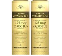 Solgar Liquid Vitamin D3 - Natural Orange Flavour - 59ml x 5000IU (Pack of 2)
