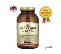 Solgar Magnesium Citrate Tablets, Promotes Healthy Bones Pack of 120