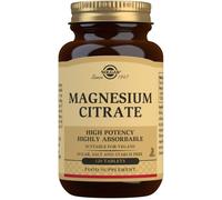 Solgar Magnesium Citrate 120 Vegan Vegetarian Tablets Free of Gluten Wheat Dairy
