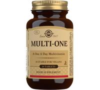 Solgar Multivitamin Tablets Multi-One - One-a-Day, 30 Tablets, B12, D2 & Pantothenic, Vegan