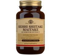 Solgar Mushroom Extract Reishi Shiitake Maitake 50 Capsules Vegan Gluten Free
