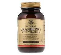 Solgar, Natural Cranberry, with Vitamin C, 60 Vegetable Capsules