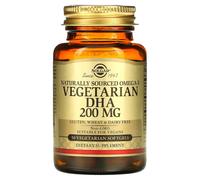 Solgar, Naturally Sourced Omega-3, Vegetarian DHA, 200 mg, 50 Vegetarian Softgels