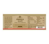 Solgar Omega 3-6-9 Capsules 60 Units One Size Brown