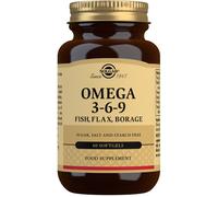 Solgar Omega 3 6 9 Fish Flax Borage 60 Softgels Gluten Dairy Sugar Salt Free