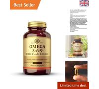 Solgar Omega 3-6-9 Softgels - Fish, Flax, Borage Oil Blend, Support Heart Health