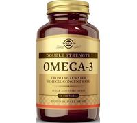 Solgar Omega-3 Double Strength Softgels - 60 count (Pack of 1) - For a Healthy Heart, Brain and Vision - Good Fats to Nourish the Whole Body - Gluten Free