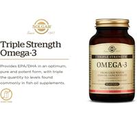 Solgar Fish Oil - Triple Strength Omega-3 EPA & DHA 950 mg - Supports Brain & Eyes - 50 Softgels