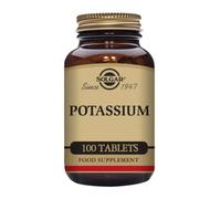 Solgar Potassium Tablets 99mg - Essential Electrolyte, Supports Nerve & Muscle, Vegan - 100 Tablets