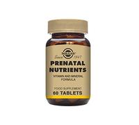 Solgar Prenatal Nutrients Tablets - Contains 20 Pregnancy Supportive Nutrients - Provides Folic Acid, Calcium, Iron & Vitamins B, C, E - Food Supplement - Vegan, Kosher, Halal - Pack of 60