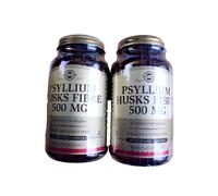 Solgar Psyllium Husks Fibre 500mg 200 Vegetable Capsules X 2 fast free postage