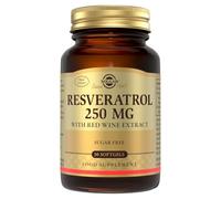 Solgar Resveratrol 250 mg with Red Wine Extract Softgels - Pack of 30 | Supports Cardiovascular Health, Sourced from Premium Japanese Knotweed - Daily Food Supplement - Vegan Formula