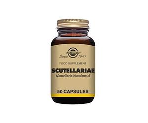 Solgar Scutellariae Vegetable Capsules - Pack of 50 - Fresh Botanicals - Anxiety Relief and Heart Support - Vegan and Gluten Free