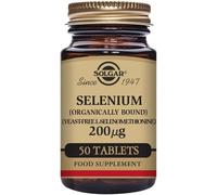 Solgar Selenium (Yeast-Free) 200 µg Tablets - Pack of 50 - Healthy Hair and Na