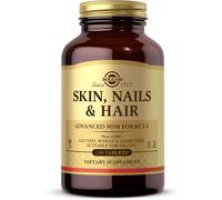 Solgar Skin, Nails and Hair, Improved MSM Formula, To Help Build Collagen With Vitamin C, Vegan, Light Brown, Pack of 120, 310 g