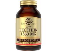 Solgar SOYA Lecithin 1360 Mg Softgels - Pack of 100 - Supports Cell Membrane Structure - Wheat,Gluten and Diary Free