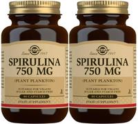 Solgar Spirulina 750mg 80 Capsules X 2
