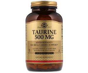 Solgar, Taurine, 500 mg, 250 Vegetable Capsules