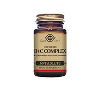 Solgar Ultimate B Plus C Complex Tablets - Pack of 60 - High Potency B Vitamins with Vitamin C - Supports Energy, Immunity and Nervous System Health