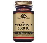 Solgar Vit A 5000iu Dry Tablets 100 Units Brown
