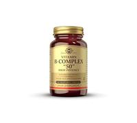 Solgar Vitamin B-Complex 50 High Potency - Supports Mental Performance - Reduces Tiredness & Fatigue - Vegan - 100 Vegetable Capsules