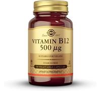 Solgar Vitamin B12 500 µg Vegetable Capsules - Pack of 50 - Easy to take form