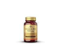 Solgar Vitamin B12 500 µg Vegetable Capsules - Pack of 50 | Easy to Take Formula, Supports Healthy Nervous System, Heart & Mind - Essential Health Supplement - Vegan Friendly